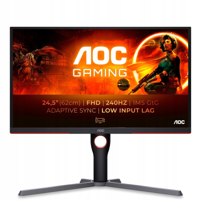 Monitor AOC 24,5" 25G3ZM/BK 2xHDMI DP FHD 1920 x 1080 Sklep KOZIENICE RADOM
