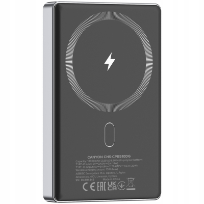 Canyon PB 510 powerbank 10000 mAh z szybkim ładowaniem Beżowy