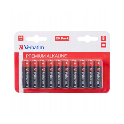 Verbatim Jednorazowa alkaliczna baterie AA, 20-pack