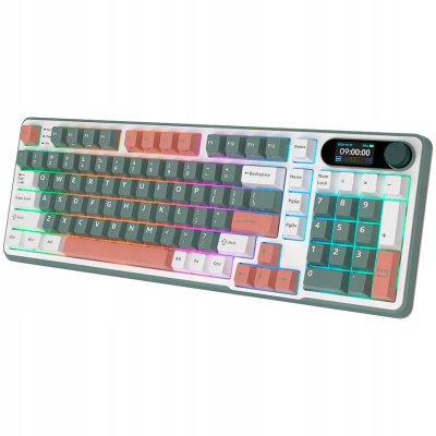 ROYAL KLUDGE RK-S98 Camping Green Gaming Keyboard Beige switch