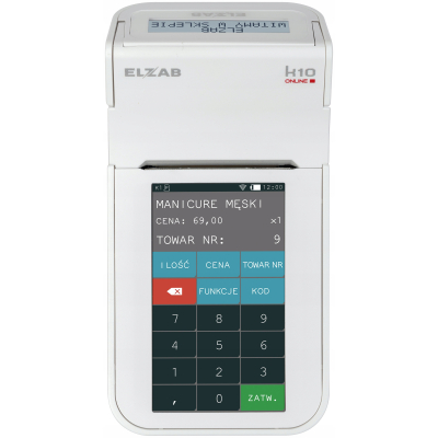 Kasa fiskalna Elzab K10 ONLINE dotykowa różowa BT/WiFi