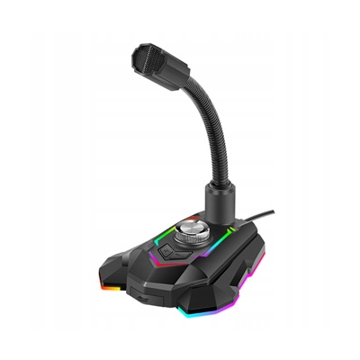 Marvo, do gry mikrofon MIC-05 regulacja głosności Rainbow uchwyt na telefon