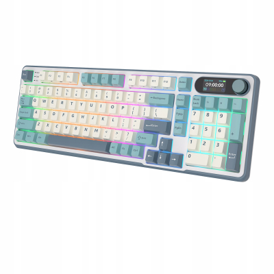 ROYAL KLUDGE RK-S98 Light Cloud Gaming Keyboard Chartreuse switch