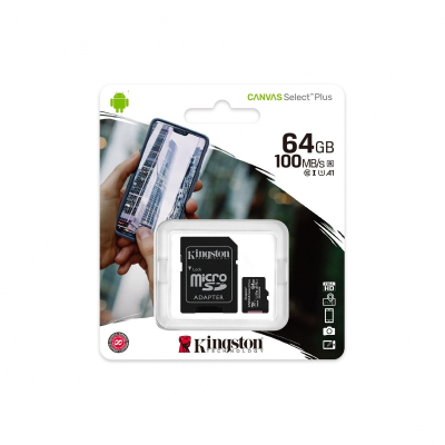 Kingston Karta microSD 64GB Canvas Select Plus