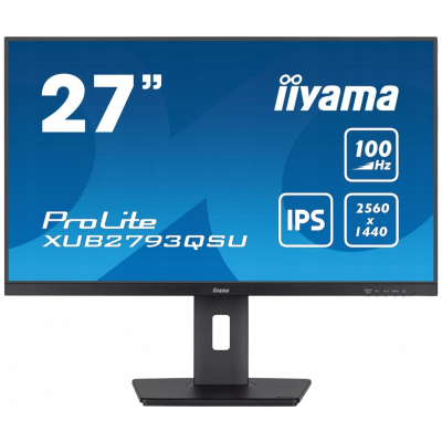 IIYAMA Monitor 27 cali ProLite XUB2793QSU-B6 IPS QHD HAS 100Hz HDMI DP USB Sklep KOZIENICE RADOM