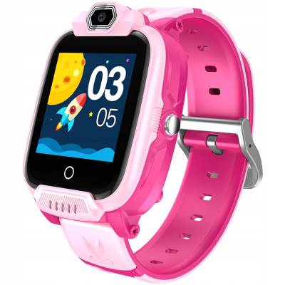 Canyon Jondy KW 44 - smartwatch dla dzieci 4G z GPS i kamerą Różowy