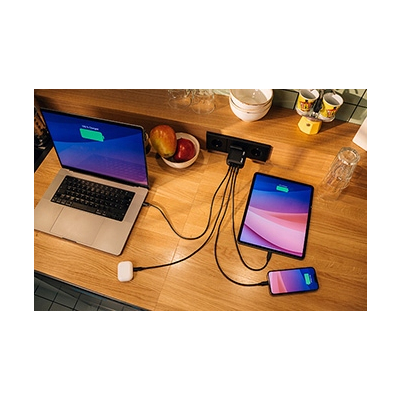 Verbatim Mini ładowarka GaN USB 3.0 USB C 100 W wymienne końcówki C,G,A