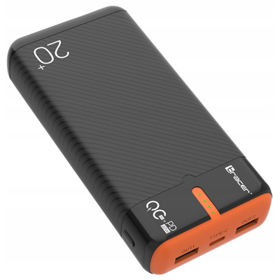 TRACER Powerbank EnerGen 20000mAh PD+QC3.0 BO czarny TRABAT47516