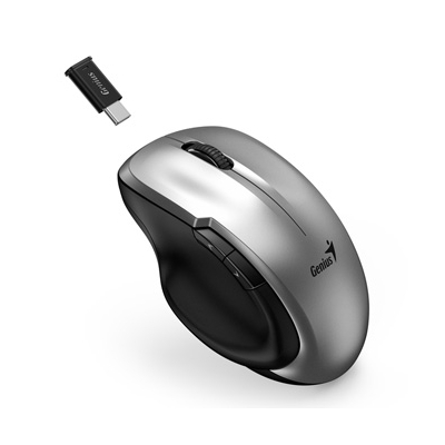 Genius Ergo 8200S Mysz bezprzewodowa, srebrna, 1200DPI