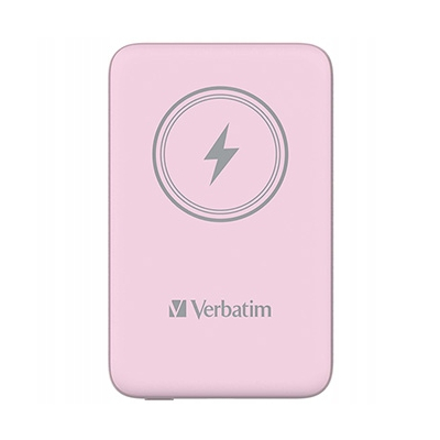 Verbatim, powerbank z ładowaniem bezprzewodowym 5V 10 000mAh różowa 32248