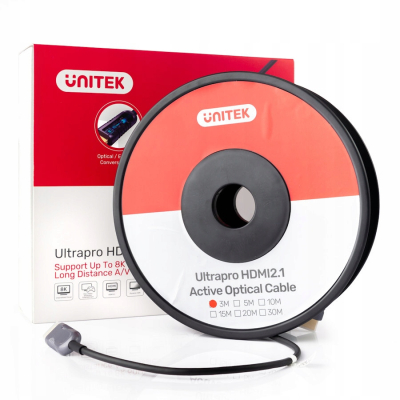 Unitek kabel optyczny HDMI 2.1 AOC 8K 120Hz 60 m