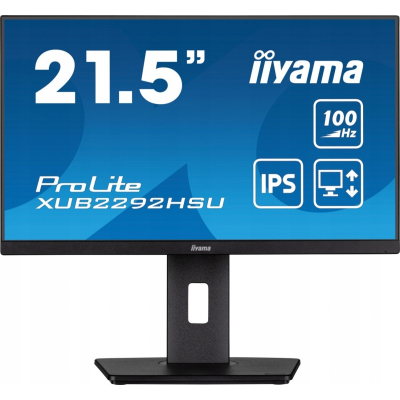 IIYAMA Monitor 21.5 cala XUB2292HSU-B6 IPS 100Hz PIVOT HDMI DP USB HAS FHD 1920 x 1080 Sklep KOZIENICE RADOM