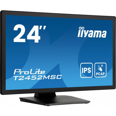IIYAMA Monitor 24 cale T2452MSC-B1AG 10 PKT. POJ,IPS HDMI DP 7H USB 400cd