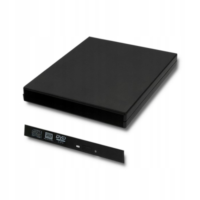 Qoltec Obudowa/kieszeń na napęd optyczny CD/DVD SATA USB 12.7mm 51866