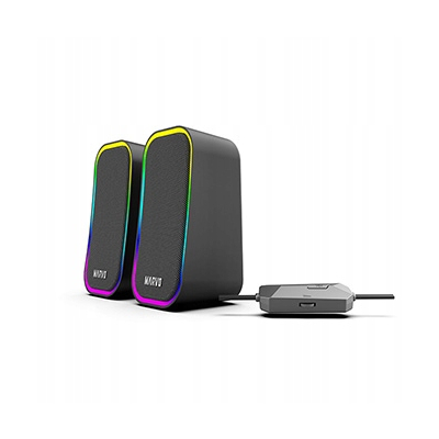 Marvo głośniki HAVOC 20BK, 6W, czarne, podświetlane