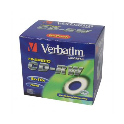Verbatim CD-RW SERL High-Speed Colour 5-pack 700MB 12x 80min. 12cm slim box