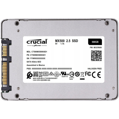 CRUCIAL MX500 500GB Sata3 2.5'' 560/510 MB/s