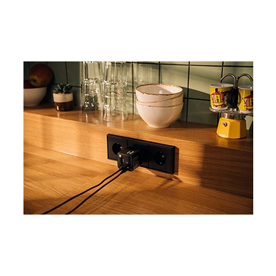 Verbatim Ładowarka GaN USB 3.0 USB C szara 65 W wymienne wtyczki C, G, A