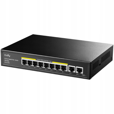 Cudy Przełącznik GS1010PE 8xGE PoE+ 120W 2xGb Uplink SKLEP KOZIENICE RADOM