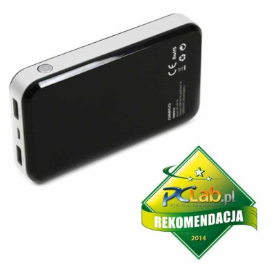 Omega POWERBANK 10000mAh 2 x USB 2,1A Czarny