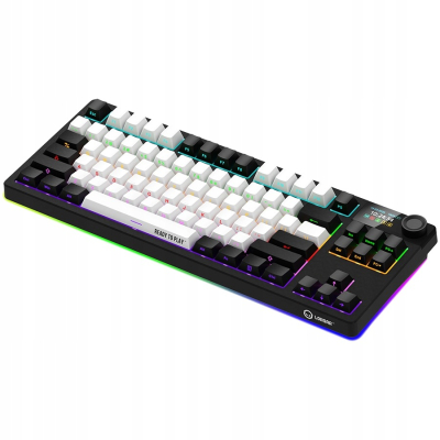 LORGAR Klawiatura Gamingowa Bezprzewodowa, Pro, TKL, mechaniczna,Czarno Cze