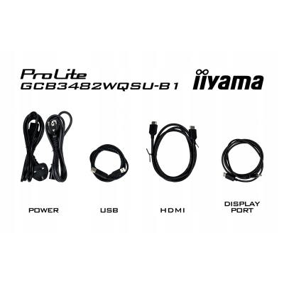 IIYAMA Monitor 34 cale GCB3482WQSU-B1 VA UWQHD 120HZ 1500R HDR 21:9 USB