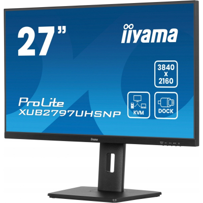 IIYAMA Monitor 27 cali XUB2797UHSNP-B1 4K IPS DP HDMI USB-C Pivot HAS