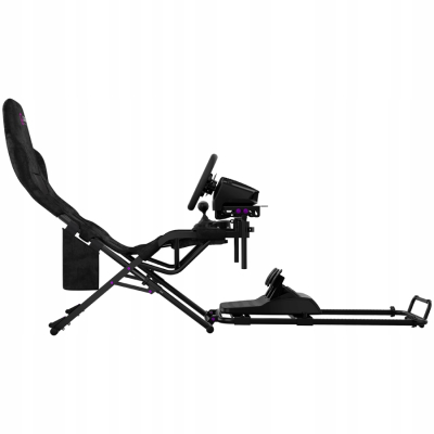 LORGAR FLEX RAF1 Sim Racing Cockpit Advanced, Składany, Czarny