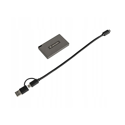 Verbatim SSD Zewnętrzny Metal Mini SSD 512GB, czarna, USB C