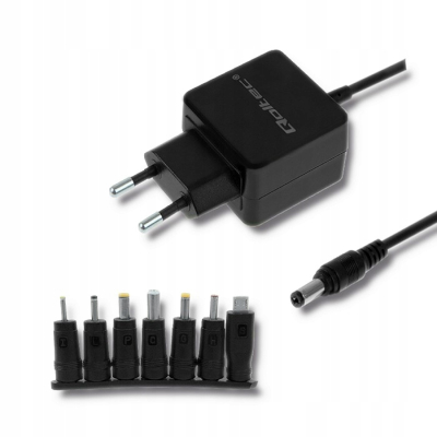 Qoltec Uniwersalny zasilacz sieciowy 15W 7 wtyczek 51557 SKLEP KOZIENICE RADOM