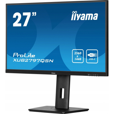 IIYAMA Monitor 27 cali XUB2797QSN-B1 IPS QHD USB-c Dock HDMI WQHD 2560 x 1440 Sklep KOZIENICE RADOM