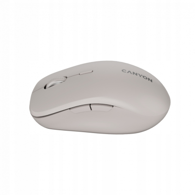 Canyon MW-12 - mysz bezprzewodowa Dual-Band 2.4 GHz + BT Beżowa