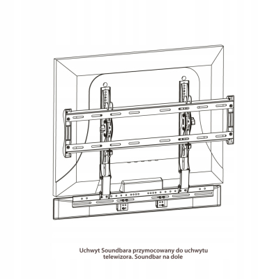 UCHWYT DO GŁOŚNIKA typu SOUNDBAR G-03 ART