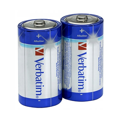 Verbatim Jednorazowa alkaliczna baterie C, 2-pack