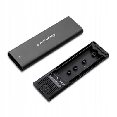 Qoltec Obudowa kieszeń do dysków M.2 SATA SSD NGFF USB typ C 50311