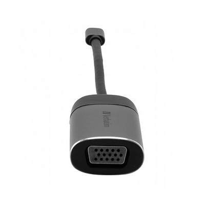 Verbatim USB (3.1) hub 1-port, długość przewodu 10cm, adapter USB C na VGA