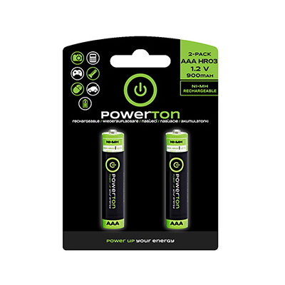 Powerton ENERGY RECHARGE Akumulatorki Ni-MH baterie AAA, 2-pack