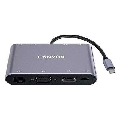 CANYON HUB DS-14 8 w 1 4k USB-C Szary