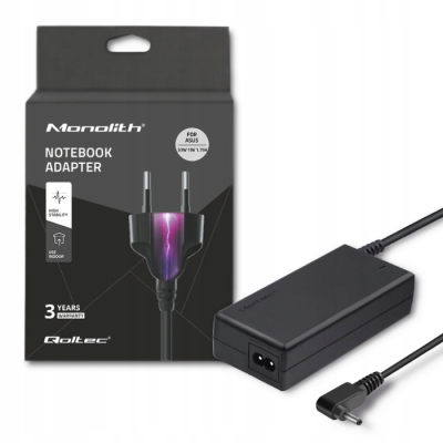 Qoltec Zasilacz do Asus 33W 19V 1.75A 4.0*1.35 +kabel zasilający 51507