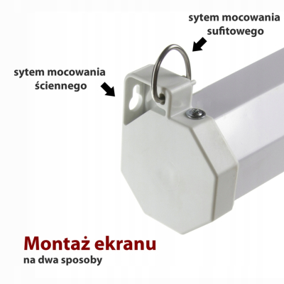 EKRAN RĘCZNY PÓŁAUTOMAT 4:3 150