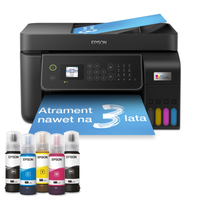 Drukarka wielofunkcyjna atramentowa (kolor) Epson EcoTank L5310 WiFi Czarny
