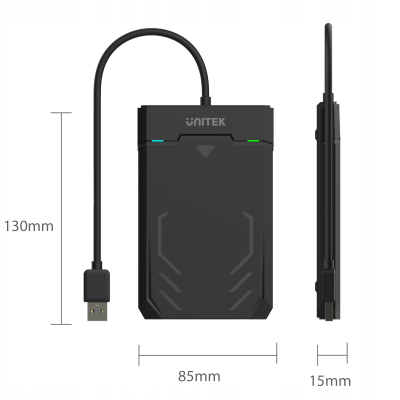 Unitek Y-3036 Obudowa dysku 2,5'' USB 3.1 UASP