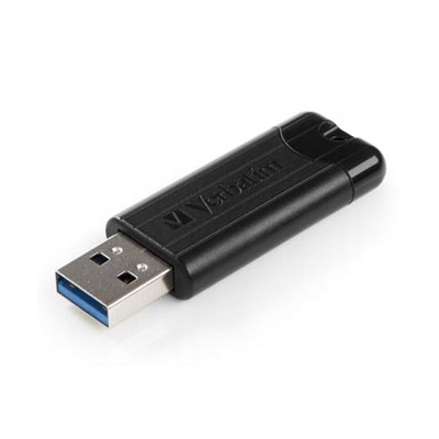 Verbatim flash disk USB A 3.0, 16GB, PinStripe, Store N Go, czarny, 49316