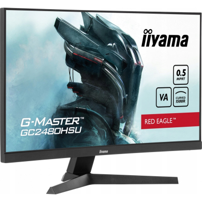IIYAMA Monitor 24 cale GC2480HSU-B1 VA 180HZ 1500R USBx2 0,5ms 300cd