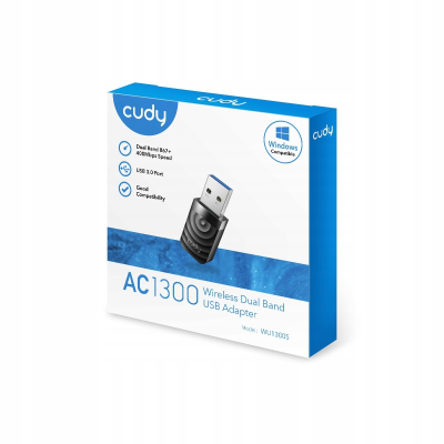 CUDY Karta sieciowa WU1300S USB 3.0 AC1300