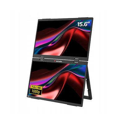 Verbatim monitor przenośny Dual Monitor Essentials 15.6" FHD 32403 czarny