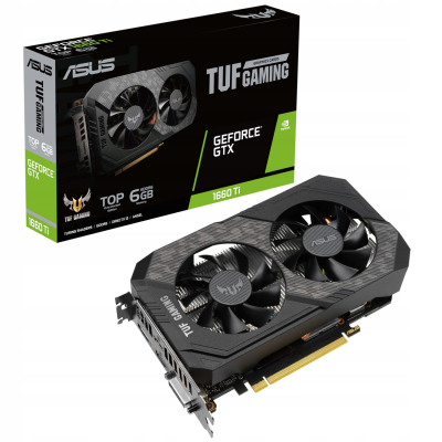 Asus TUF GTX 1660Ti 6GB TOP EVO HDMI DP DVI TUF-GTX1660TI-T6G-EVO-GAMING