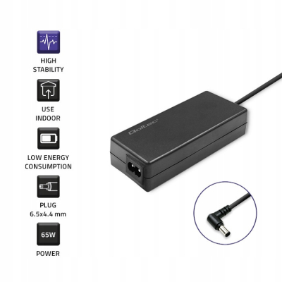 Qoltec Zasilacz do monitora LG/Samsung 65W 19V 3.42 6.5*4.4 + kabel SKLEP KOZIENICE RADOM