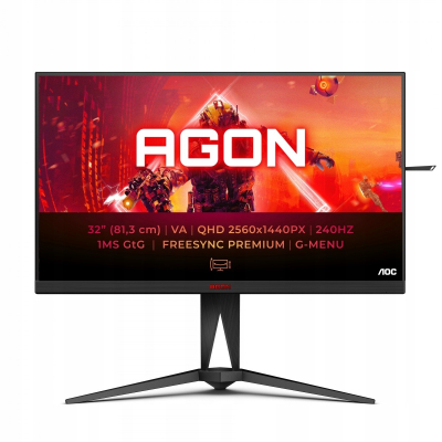 AOC Monitor 31.5 cali AG325QZN VA 240Hz HDMIx2 DPx2