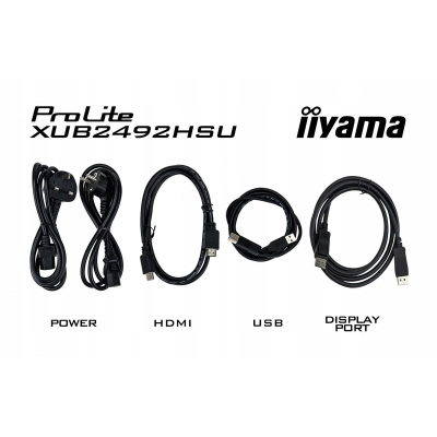 IIYAMA Monitor 23.8 cala XUB2492HSU-W6 IPS HDMI DP 100Hz SLIM HAS USB Sklep KOZIENICE RADOM